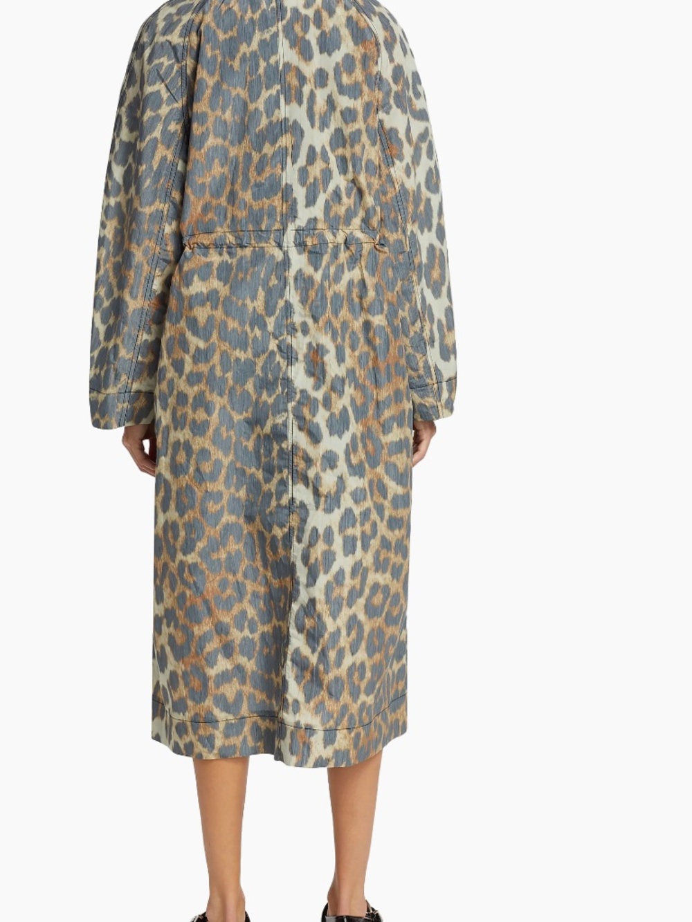 Ganni Leopard Shell Coat - Picture 3 of 6